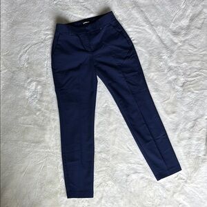 Express Navy Blue Mid Rise Ankle Columnist Pants